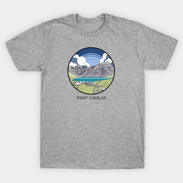 Reed Lake, AK T-Shirt by Tiny Bird Studio